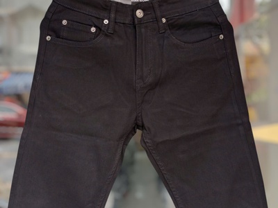 Quần jean Jacobs Cole màu đen form slim co giãn nhẹ 6