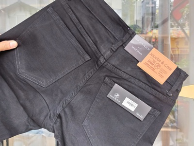 Quần jean Jacobs Cole màu đen form slim co giãn nhẹ 7