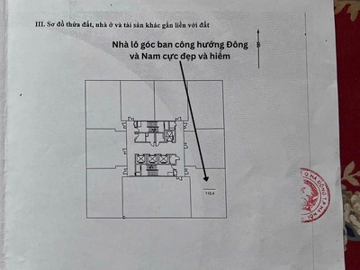 Tin thật 100  ch lô góc 115m2 x 3pn có lốt ô tô tại usilk city - ban công đông nam - nt 600 triệu 1