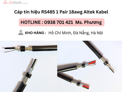 Cáp tín hiệu RS485 1 Pair 18awg Altek Kabel tại Đà Nẵng, Hà Nội, Hồ Chí Minh 3