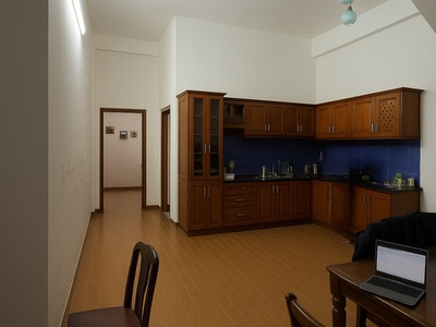 Góc mt đường 5.5m view sân vận động thanh khê, 81m2, 4 tầng, 9 căn hộ, thu 35tr/th 1