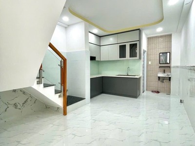 Nhỉnh 4 tỷ nhà mới đẹp 2tầng 3.5m x 12m   hẻm 6m thông   trung tâm btđ 3