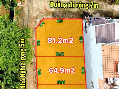 - hàng hiếm 3 lô đất mặt đường nhà nghĩa vĩnh thạnh - diện tích:  64.9-66.9-81.2m2 full thổ 0