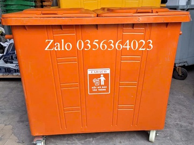 Thùng rác thép 660 lit 1