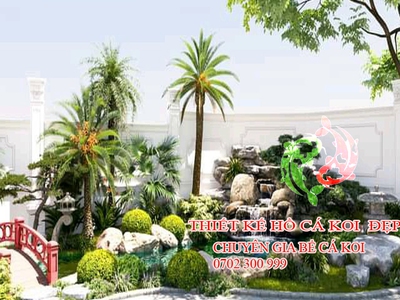 Thiết kế đẹp thanh hoá, thiết kế sân vườn đẹp , thiết kế bể cá koi đẹp chữa bệnh cá koi thanh hoá. 5