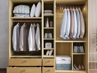 Tủ Quần Áo Gỗ Sồi Phủ Sơn Tự Nhiên Đan Mây Hiện Đại 1