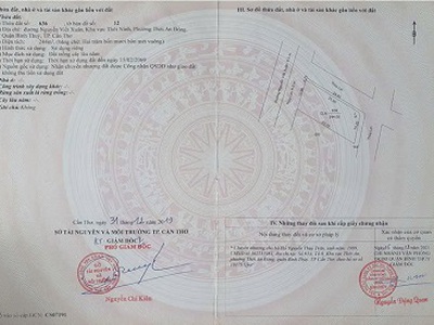 Chính chủ  bán lô đất 244m2, thực tế 328.6 m2 mặt tiền nguyễn viết xuân   trung tâm bình thủy, cần 1