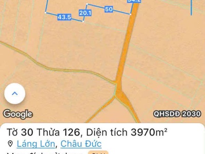 Chủ đất cần bán lô đất gần 4.000m2, đường nhựa, cách mỹ xuân ngãi giao tầm 500m 1