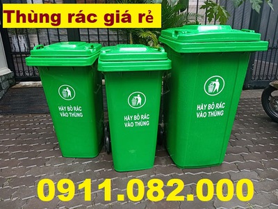 Nơi cung cấp thùng rác giá gốc tận xưởng tại Đồng Tháp- thùng rác 120l 240l 660l giá rẻ- lh 0911082 0