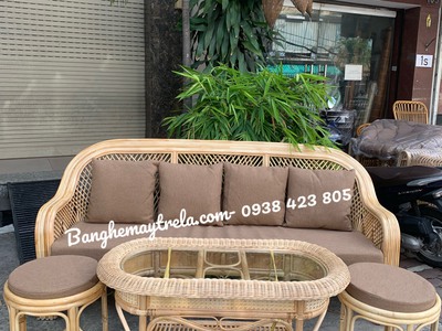 Sofa mây phòng khách nhỏ gọn 0