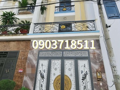 Nhà 4 tầng btct mới đẹp 60m2, đường nhựa xe hơi 7m. khu phân lô nhà cao tầng - nguyễn ảnh thủ quận 0