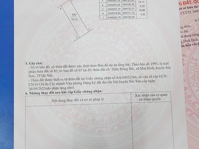 Sở hữu ngay đất đẹp - giá tốt - vị trí đắc địa tại đông bài, mai đình cũ   nay là đông bài -xã sóc 0