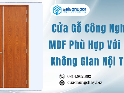 Cửa Gỗ Công Nghiệp MDF Phù Hợp Với Mọi Không Gian Nội Thất 1