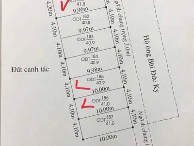 Bán 3 lô đất tuyến 2 thượng đức   minh đức   đồ sơn, ô tô vào tận nơi   giá chỉ 8xx triệu  zalo 1