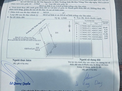 Có miếng đất trống muốn bán   kích thước : 9   20 x60 thổ cư 0