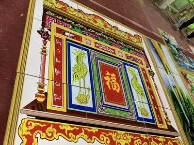 Gạch in tranh 3d ốp tường HP833 8