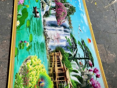 Gạch in tranh 3d ốp tường HP833 1