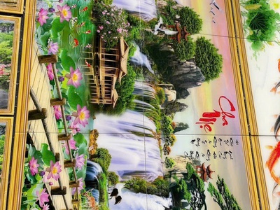 Gạch in tranh 3d ốp tường HP833 4