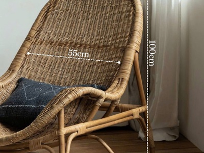 Ghế mây thư giãn đan kín 0