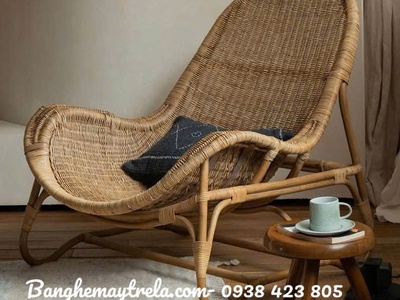 Ghế mây thư giãn đan kín 1