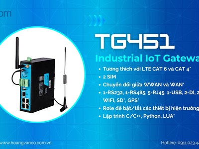  TG451   Bộ Gateway IoT công nghiệp tốc độ cao, lập trình linh hoạt 0