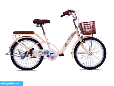 Xe Đạp Trẻ Em Bé Gái Thống Nhất Puppy 20 Inch 1