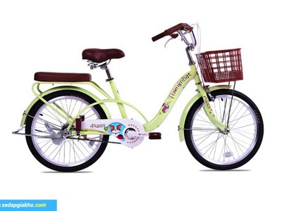 Xe Đạp Trẻ Em Bé Gái Thống Nhất Puppy 20 Inch 0