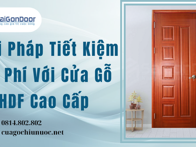 Giải Pháp Tiết Kiệm Chi Phí Với Cửa Gỗ HDF Cao Cấp 1