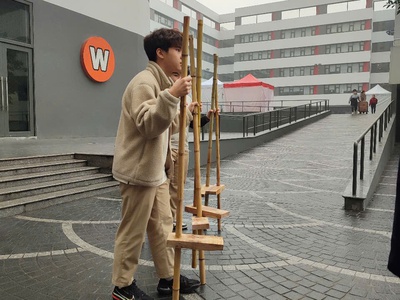 Đạo cụ chơi cà kheo , đua cà kheo , cà kheo giá rẻ 5