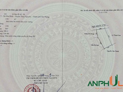 Cần bán lô đất đẹp mặt tiền rộng tại Phường Hòa Bình, TP Hải Phòng 1