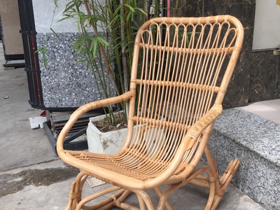 Ghế bập bênh mây tre cho người già 6