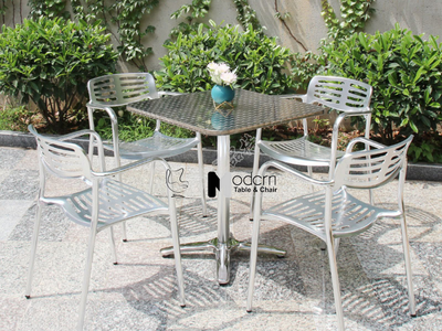 Ghế ăn khung hợp kim nhôm xếp chồng CC07001‑A tại HCM 1