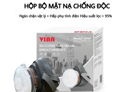 Mặt nạ phòng độc nửa mặt VIAN 370P   Bảo vệ hô hấp hiệu quả, an toàn và tiện dụng 0