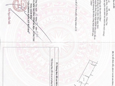 44m mặt tiền ql56 dài 200m- 400thổ cư tông 7528mv 0