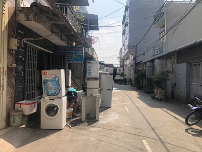 Cho thuê nhà hẻm 8m đường số 18, bình hưng hòa, bình tân, 4 x 17m, 6 triệu 2