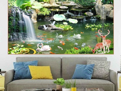 Gạch tranh cá chép 3d HP8727 3