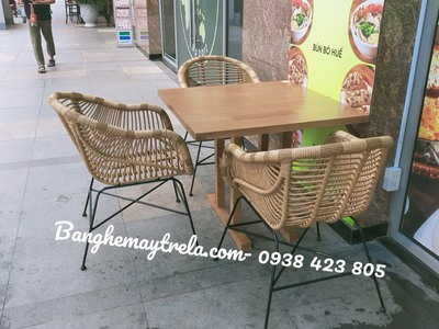 Ghế cafe mây nhựa giá rẻ 3