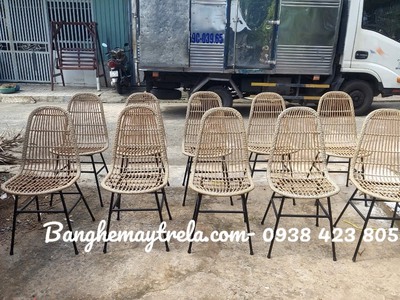 Ghế cafe mây nhựa giá rẻ 4