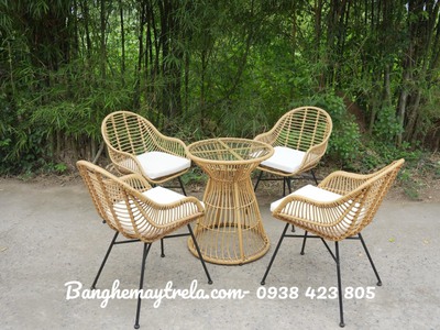 Ghế cafe mây nhựa giá rẻ 5