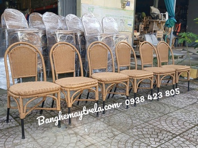 Ghế cafe mây nhựa giá rẻ 8