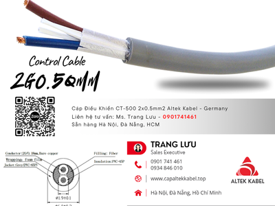 Cáp tín hiệu báo cháy 2x0.5 Đà Nẵng, Hà Nội, Hồ Chí Minh 0