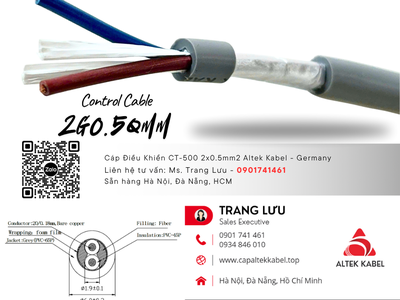 Cáp tín hiệu báo cháy 2x0.5 Đà Nẵng, Hà Nội, Hồ Chí Minh 1