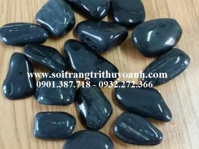 Sỏi đen bóng nhập khẩu cấp cho công trình tại Miền Trung 0