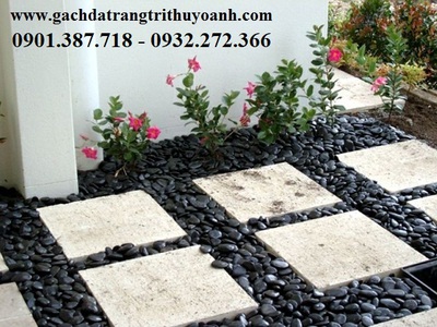 Sỏi đen bóng nhập khẩu cấp cho công trình tại Miền Trung 17