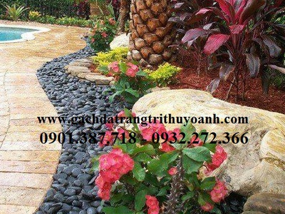 Sỏi đen bóng nhập khẩu cấp cho công trình tại Miền Trung 18