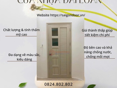 Cửa Nhựa Đài Loan   Đẹp Gọn, Giá Nhẹ, Xài Mê Ly 1