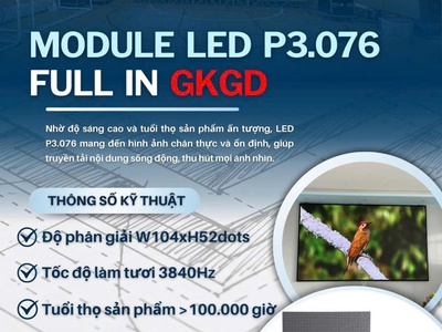 Màn hình led p3.076 indoor full color   giải pháp hiển thị sắc nét cho không gian trong nhà- 2