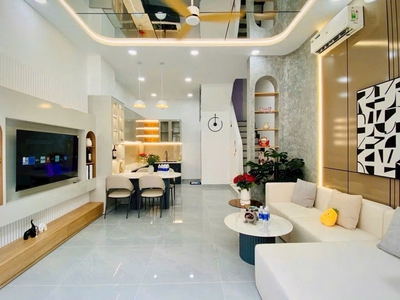 Nhà mới shr 4 tầng hxh 41m2, vuông   phan huy ích gò vấp 1