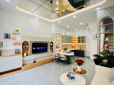 Nhà mới shr 4 tầng hxh 41m2, vuông   phan huy ích gò vấp 2