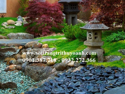 Sỏi đen bóng cấp cho công trình ở Phú Quốc 5